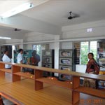 Inside of College library during University visit